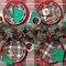 10 Count Winter Plaid Small Paper Plates 7.25 Inch Festive Holiday Plates for Parties